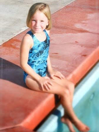 Stanzi McGowan as a young competitive swimmer